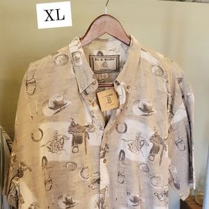 Western Graphic Button Up